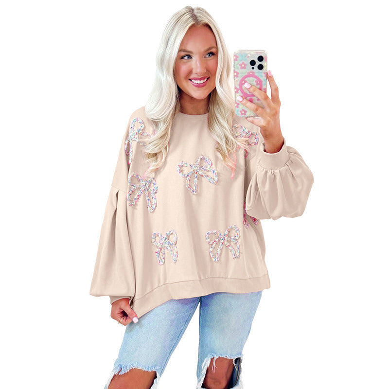 Winter New Loose All-matching Crew Neck Pullover Sweatshirt Women Viralgem Store