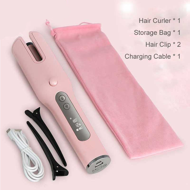 Wireless Automatic Curler USB LCD Screen Ceramic Heating Anti-perm Curler Viralgem Store