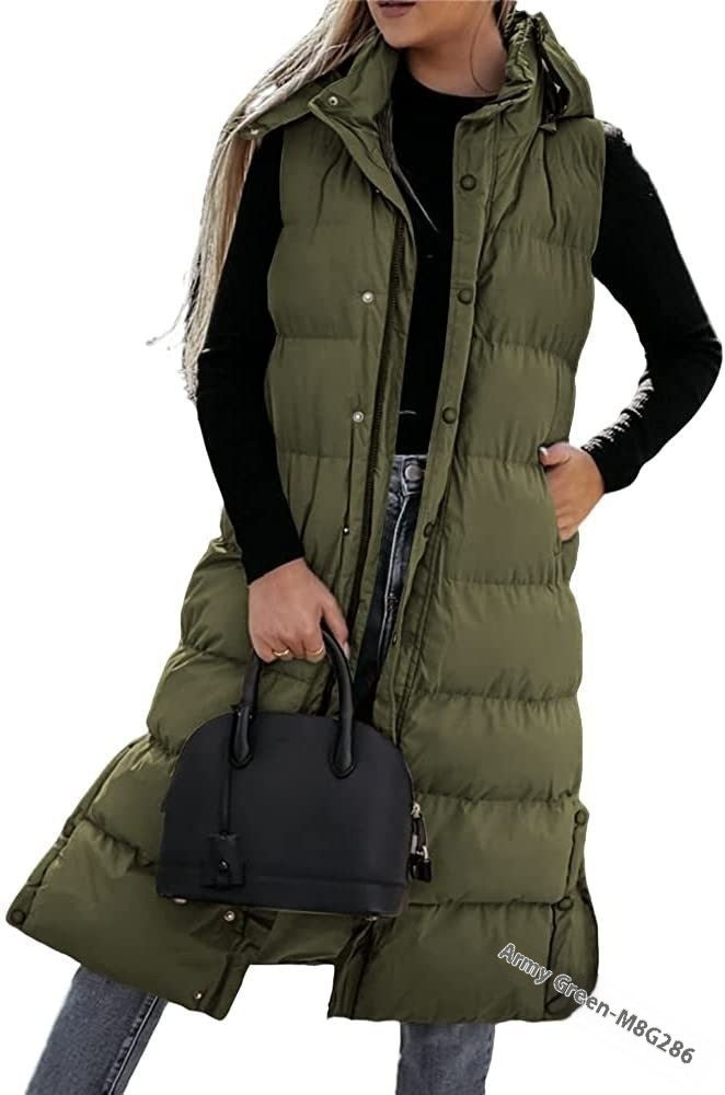 Women's Casual Mid-length Vest Zipper Single-breasted Jacket Viralgem Store