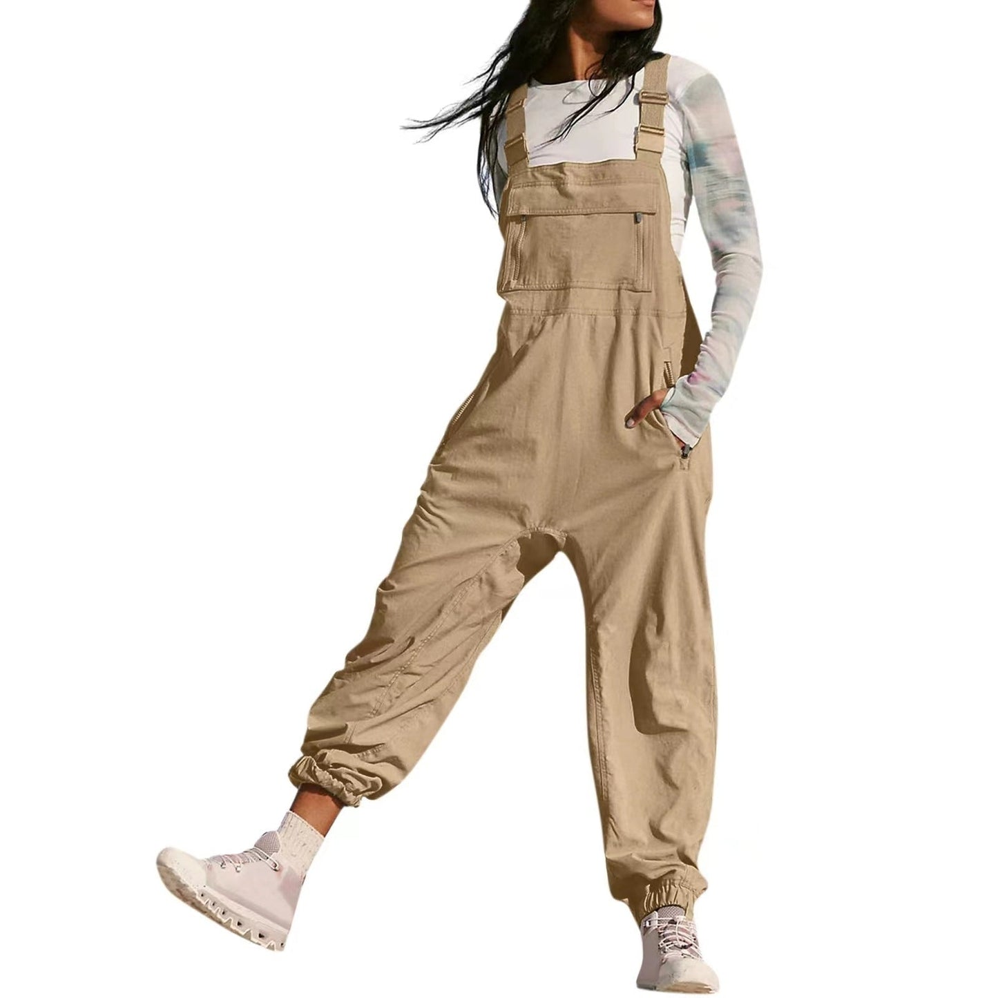 Working Bib Top Pants Amazon Fashion Leisure Tappered Jumpsuit Viralgem Store