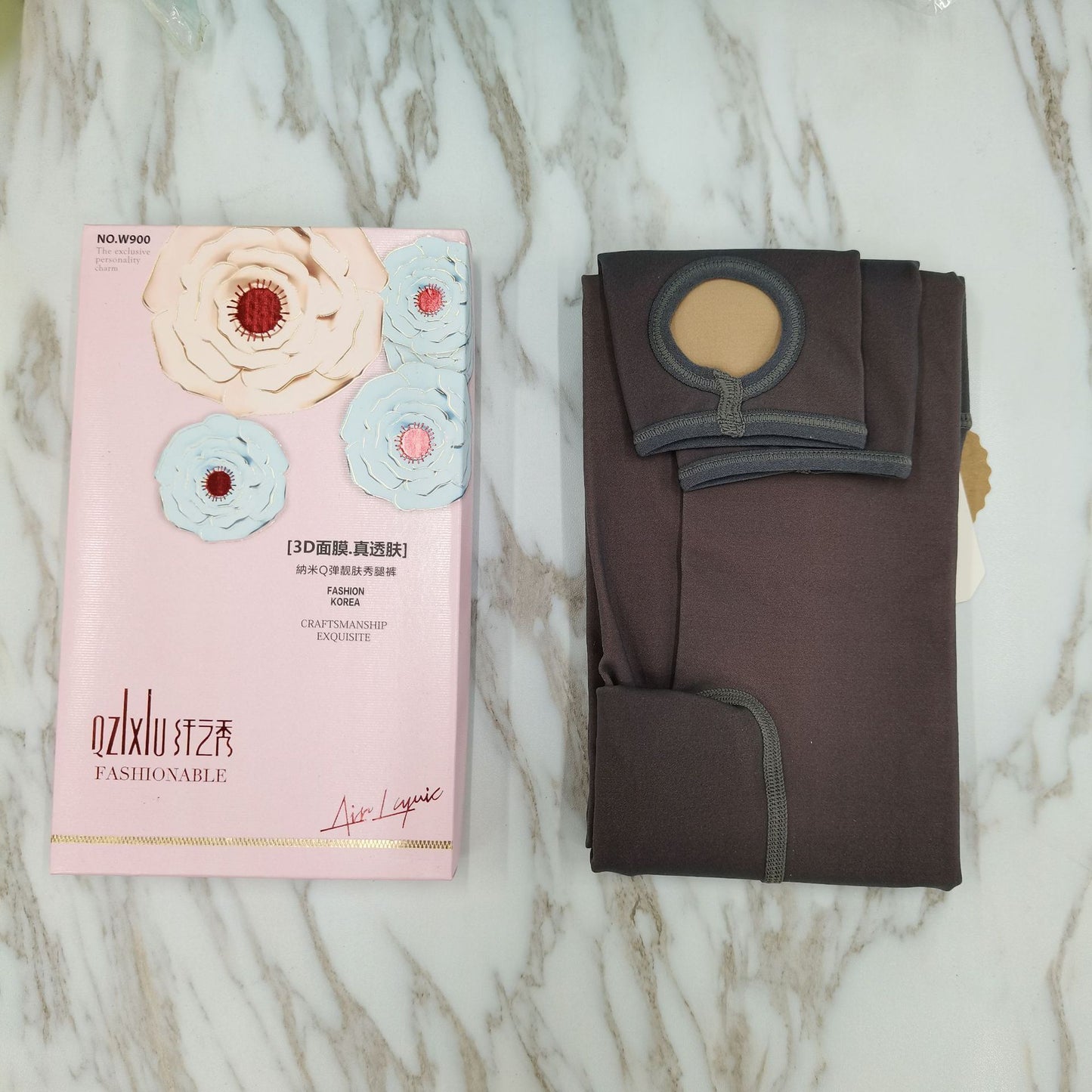 True See-through Base Spring And Autumn All-match Anti-hook Wire Surface One-piece Pantyhose