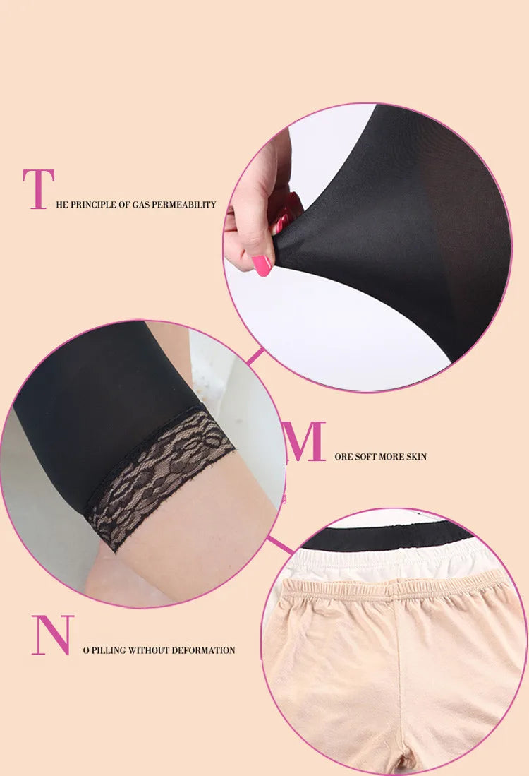 Thin Lace Short Leggings Summer Jeggings Women Pants Bodycon Cropped Capris Skinny Legging Black White Push Up Trousers Elastic