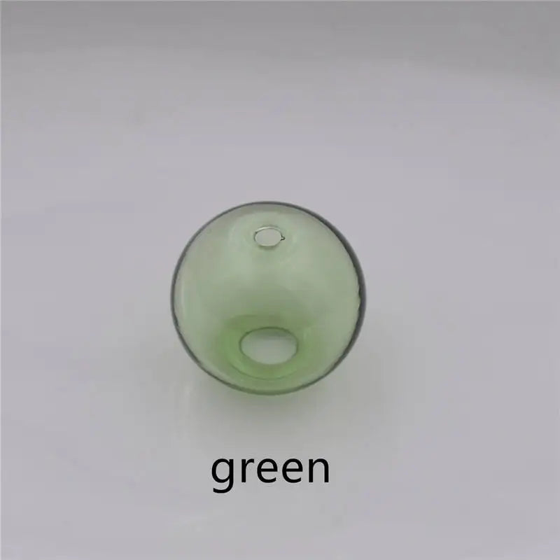 10pieces Double Hole 10-20mm Color Glass Ball Globe Beads Hollow Glass Bottle Vial Jewelry Making Accessories Findings Viralgem Store