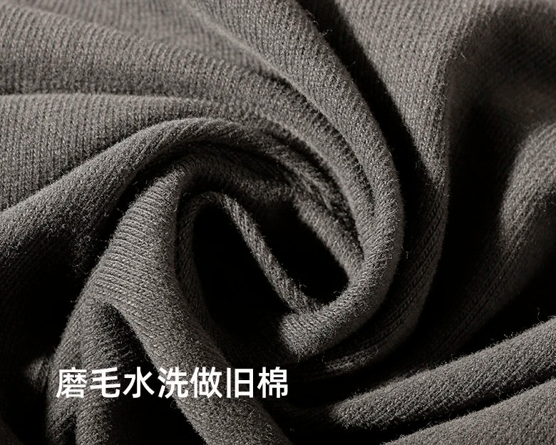 2023 Autumn New Men's Fashion Simple Long Sleeve O-neck Pure Cotton Solid T-shirt Bottomed Shirt Retro American Casual