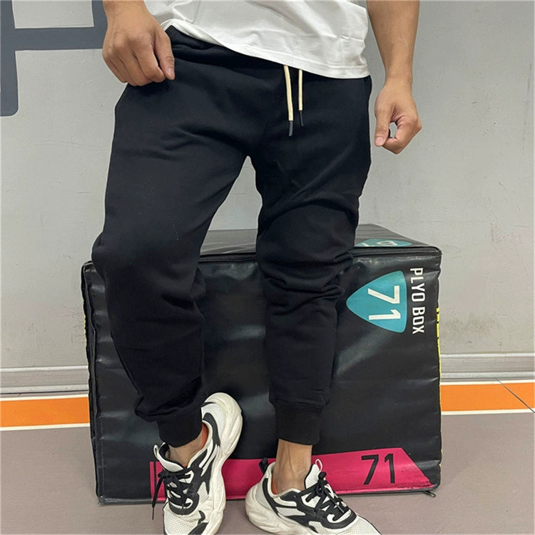 Sweatpants Spring & Fall Men Loose Pure Color Workout Exercise Pants