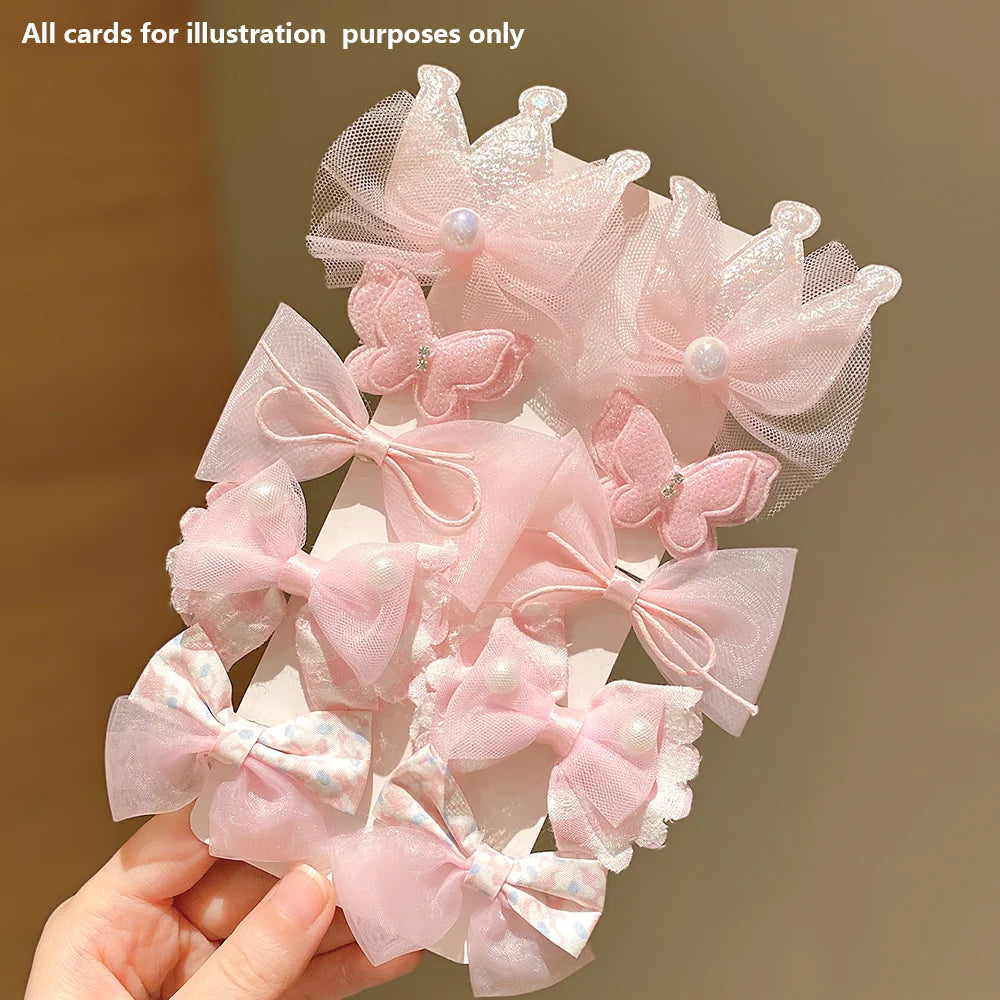 10 Pieces of Sweet Pink Hairpins Are Cute and Versatile