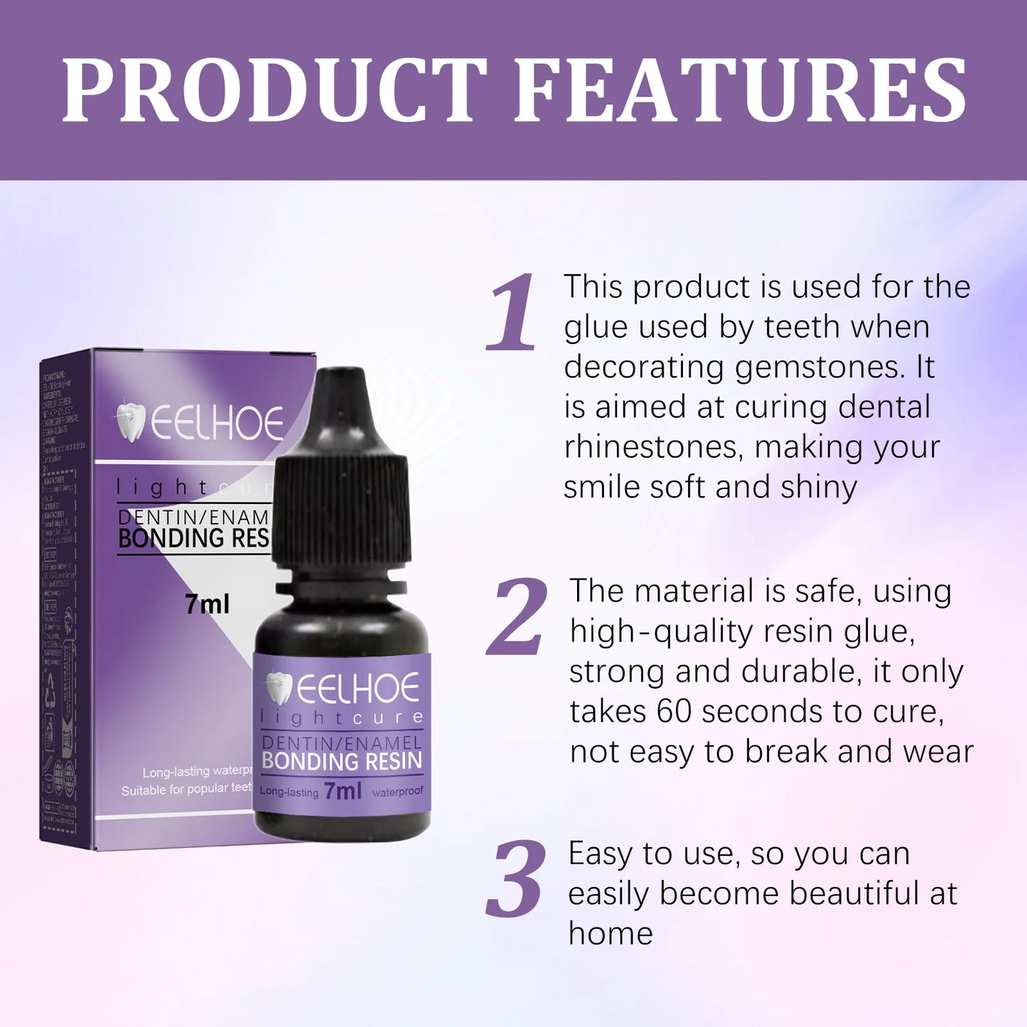 Tooth Gem Glue Dental Adhesive for Tooth Gems Diamond Kit Glue Teeth Crystal Jewelry Sturdy Tooth Jewelry Orthodontic Gel