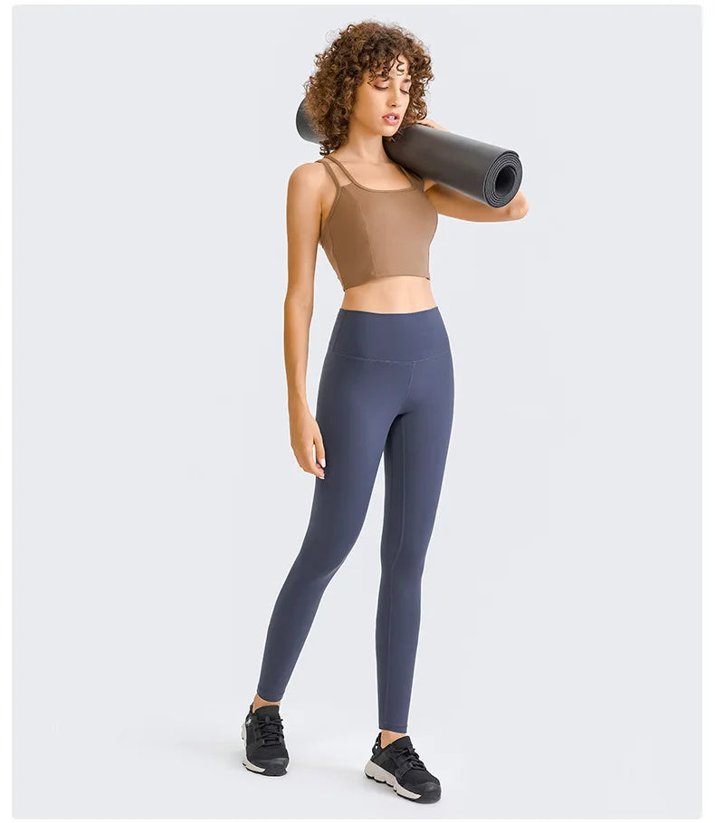 women leggings thin fleece high waist black color stretch pants