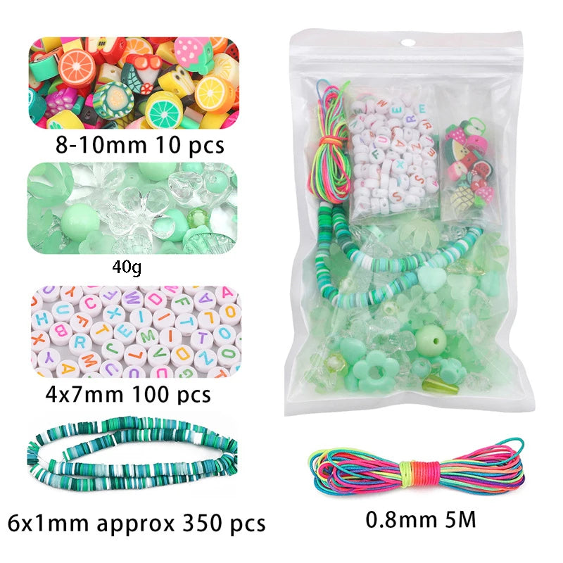 1bag Mixing Style Candy Color Acrylic Beads For DIY Handmade Bracelet Jewelry Making Phone Chain Accessories Viralgem Store