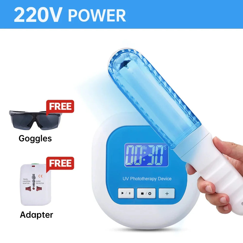 UV 311nm Ultraviolet Phototherapy Device Uses UVB Lamp To Treat Vitiligo, Psoriasis, White Spots And Skin Diseases