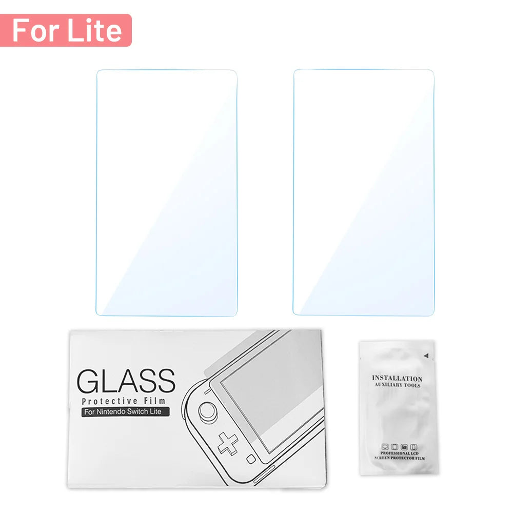 2 Pcs Tempered Glass Switch Screen Protector Premium HD Clear Anti-Scratch Screen Protector for NS Switch/lite/OLED
