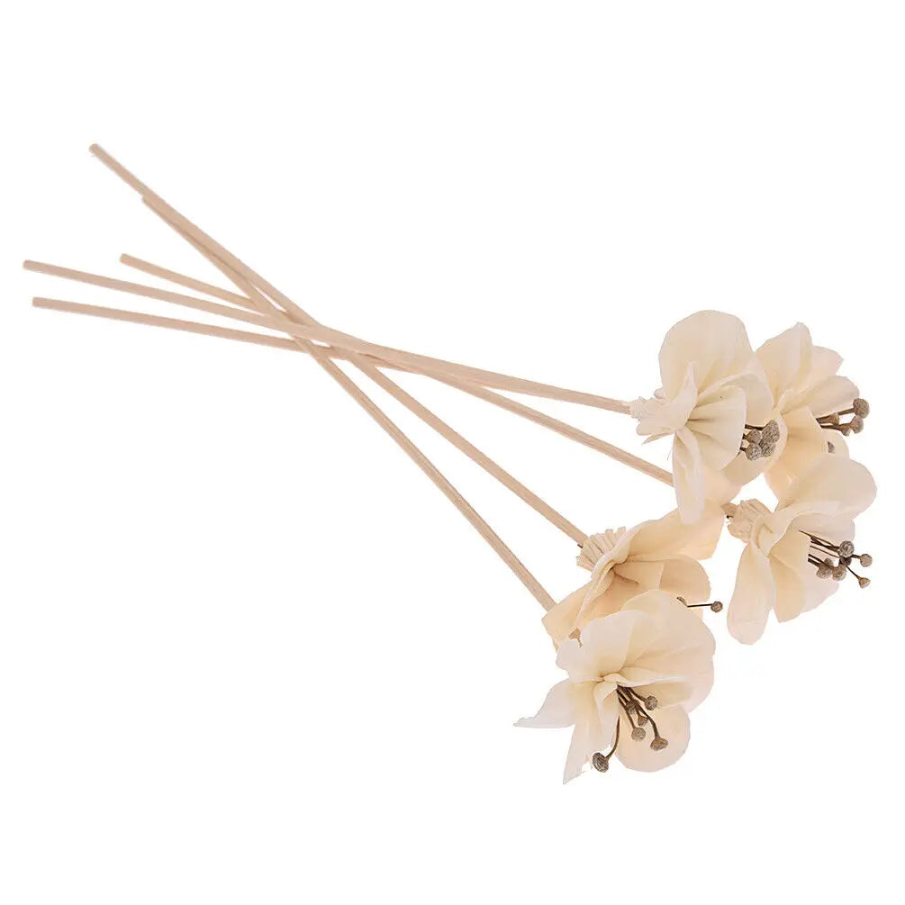 5X Artificial Flower Rattan Sticks Reed Diffuser Aroma Fragrance Replacement DIY