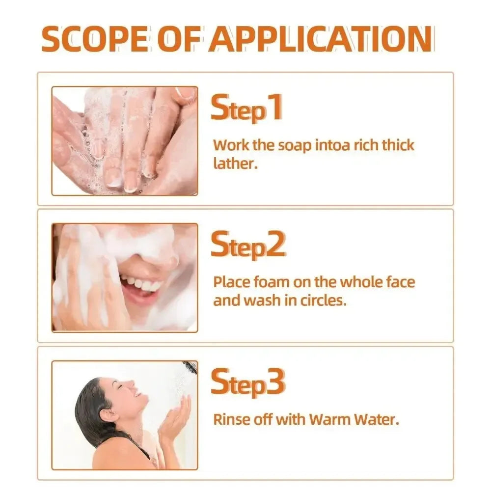 Turmeric Cleansing Soap Facial Repair Gentle Cleansing Moisturizing Moisture Non-Sticky Clear Cleansing Products