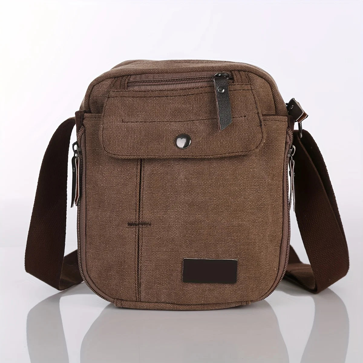 Unisex Canvas Crossbody Bag, Korean Style Outdoor Multi-Purpose Casual Shoulder Bag for Men, 1-Pack Viralgem Store