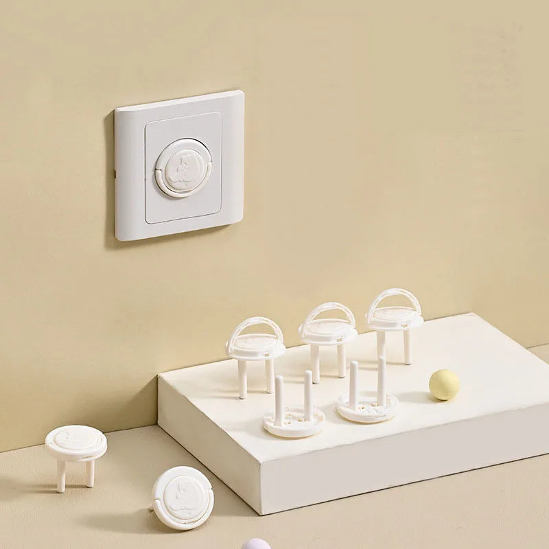 10 Pcs Baby Anti-shock Socket Cover Children's Safety European Regulations Socket Cover Power Supply Safety Cover Power Socket Viralgem Store