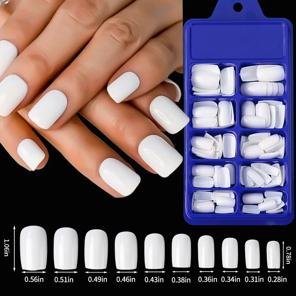 100Pcs Almond Press on Nails Medium Length Fake Nails Black Matte Almond False Nail Tips Artificial Fingernail Extend Fake Nails