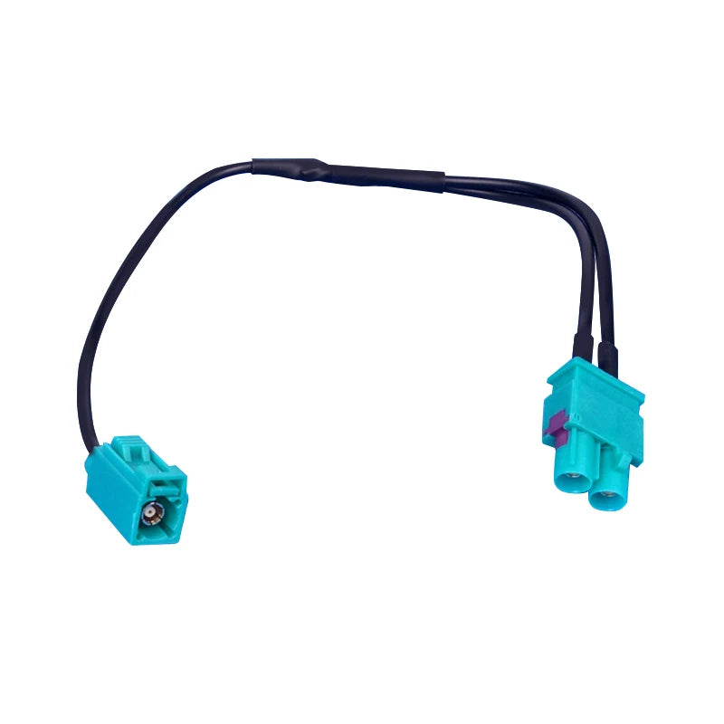 2 to 1 Double Fakra Radio Antenna Adapter RNS RCD 510 310 315 210 to RCD330 fit for VW