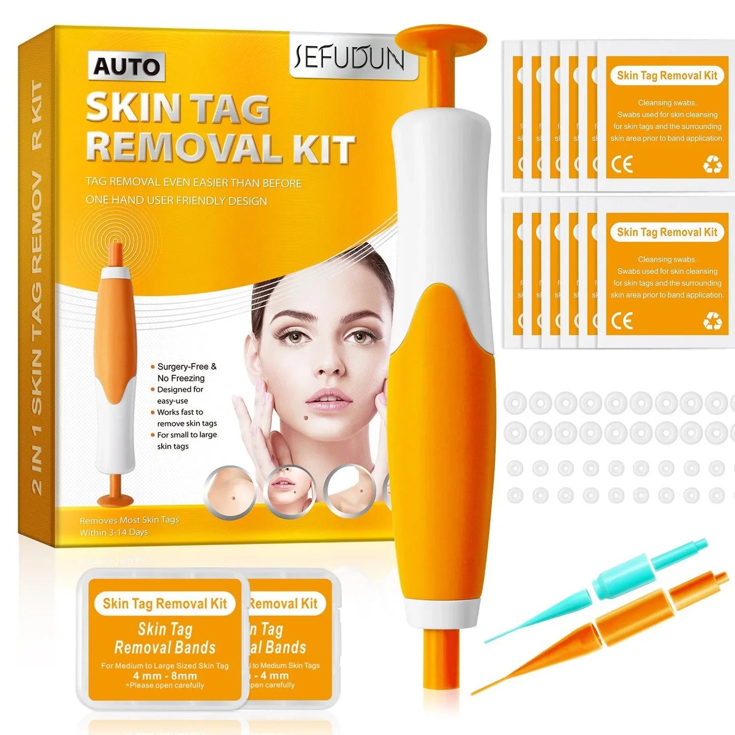 2 IN 1 Auto Micro Skin Tag Remover Device Standard And Micro Skin Tag Removal Kit Adult Mole Wart Remover Face Care Beauty Tools Viralgem Store