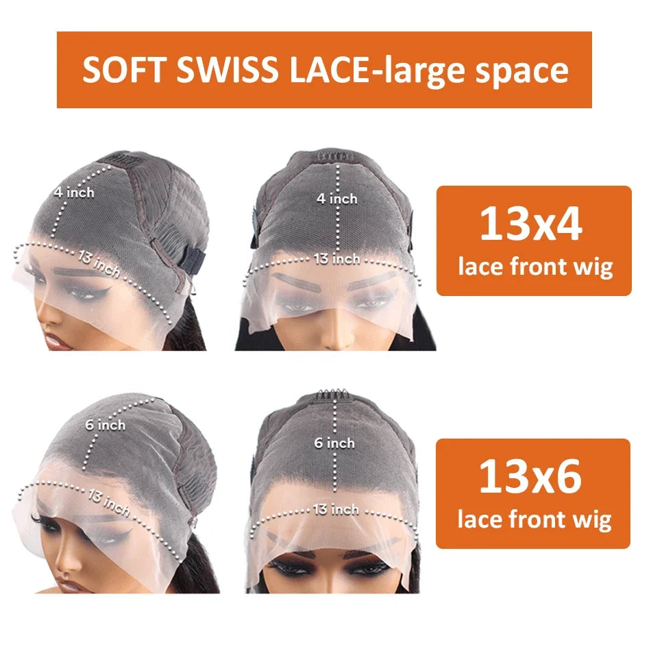 13x6 HD 30 Inch Ginger Orange Lace Front Wig Loose Deep Wave Curly Lace Front Human Hair Wigs Water Wave 13x4 Lace Frontal Wigs Viralgem Store