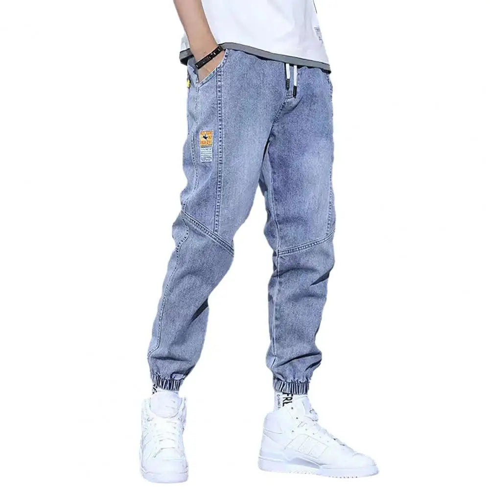2023 Spring Summer Cotton Jogger Pant Men Pants Harajuku Cargo Jeans Casual Harem Denim Korean Hip Hop Sweatpants Male Trousers