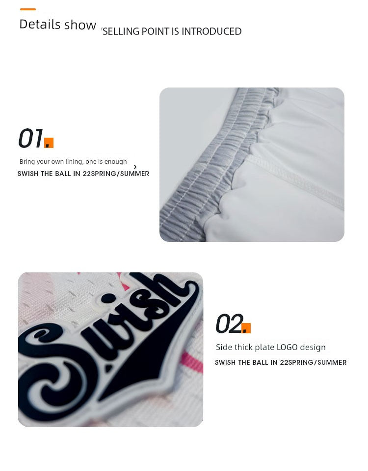 Swish the Ball in Basketball Men Fake Two-Piece