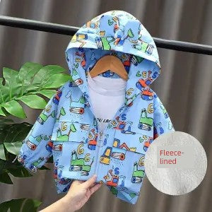 Spring and Autumn Children's K-style Zipper Hoodie Baby Outwear