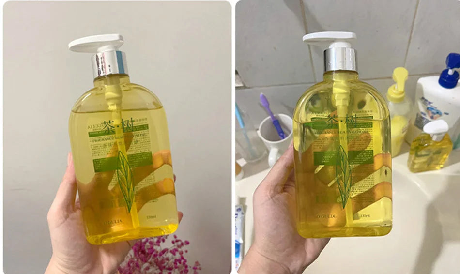 330ml Tea Tree Shower Oil Brightening Body Wash Even Out Skin Tone, Reduce Dark Spots, Skin Radiance, Body Shower Gel Whitening