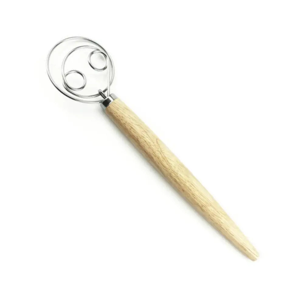 Wooden Handle Single And Double Circle Flour Beater Stick Manual Flour Stirring Stick Flour Beater Baking Rolling Pin
