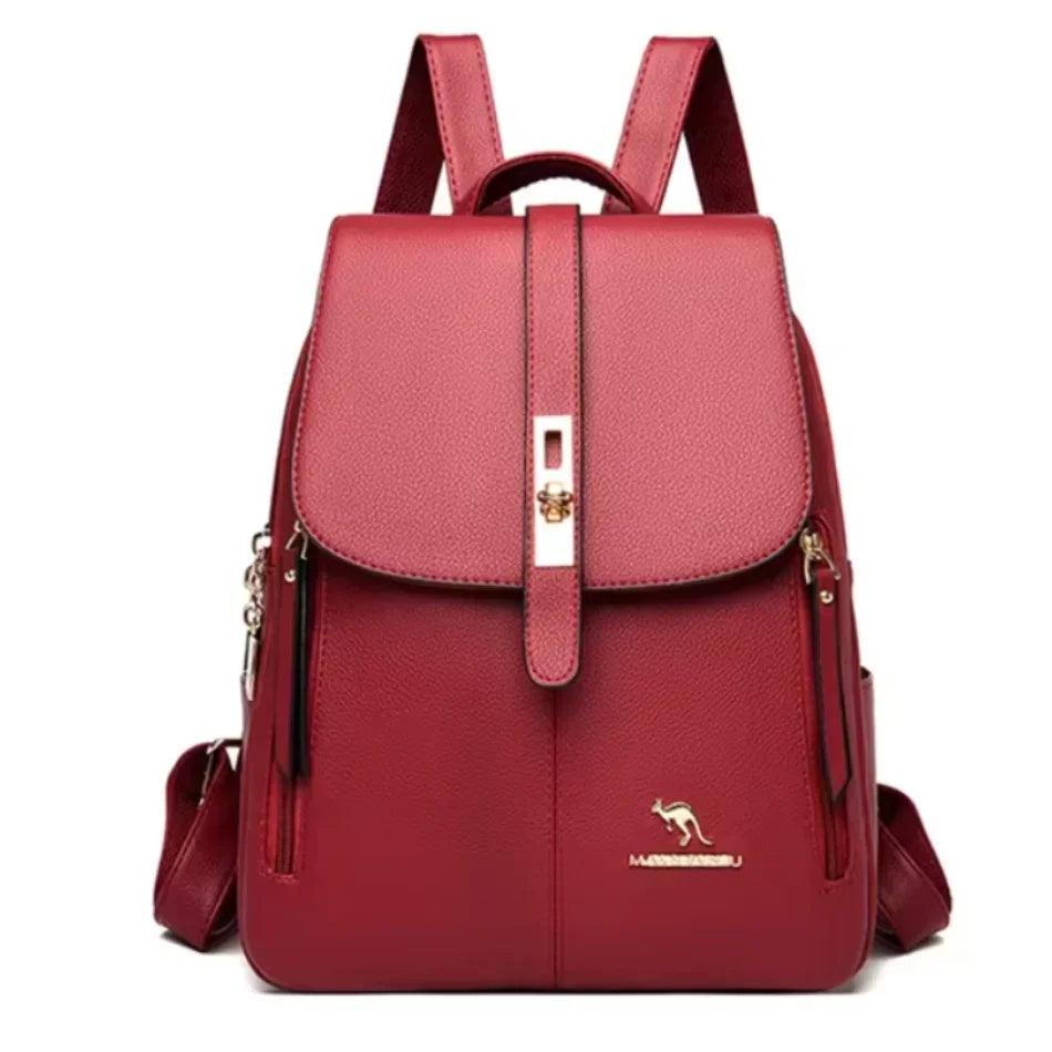 Women Large Capacity Backpack High Quality Leather Vintage Bags for Women School Bags Travel Rucksack Ladies Bookbag Knapsack Viralgem Store