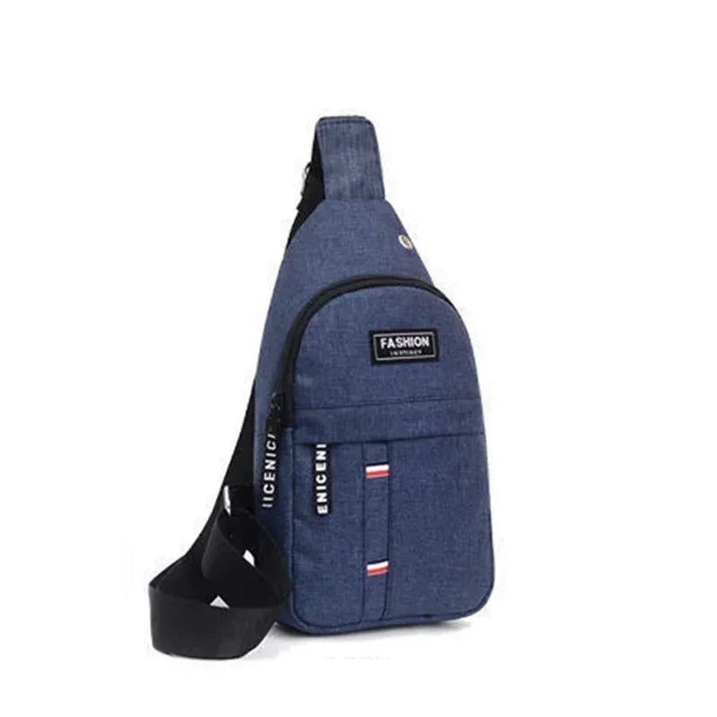 Waist Bag Men Outdoor Nylon Solid Color Shoulder Small Canvas Chest Pack for Crossbody Bags Hip Hop Streetwear Bag Fanny Pack