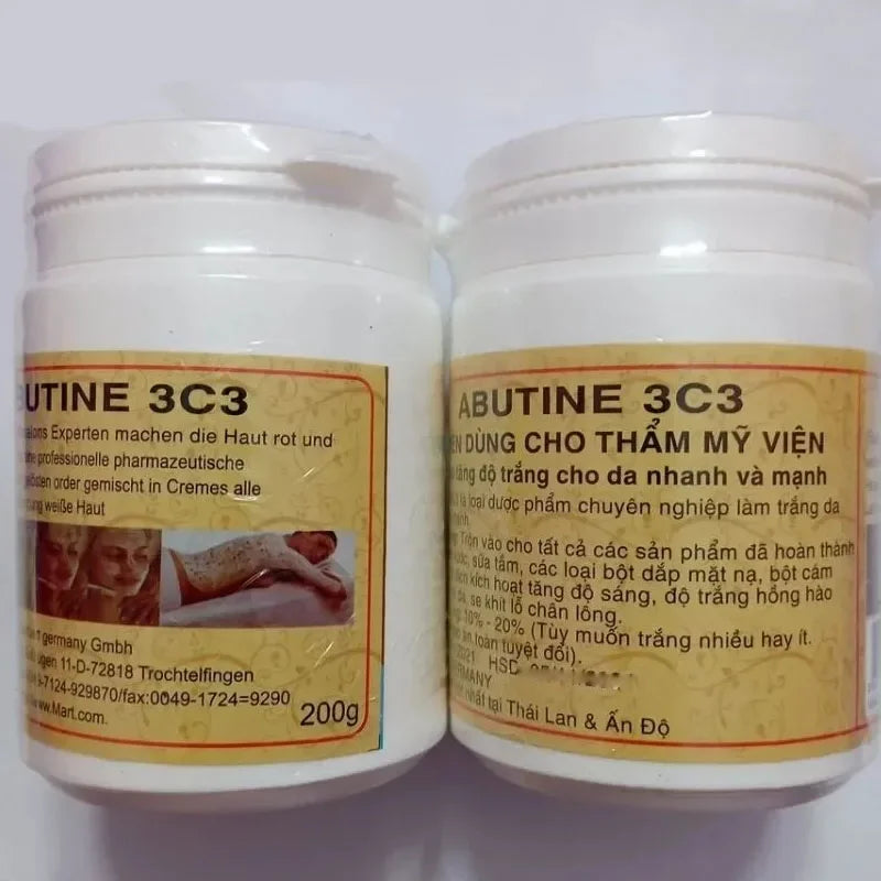 Abutine 3c3 Body Skin Brightening 250g Reduces Melanin Moisturizes Brightens Smoothes and Makes Skin White and Tender Viralgem Store