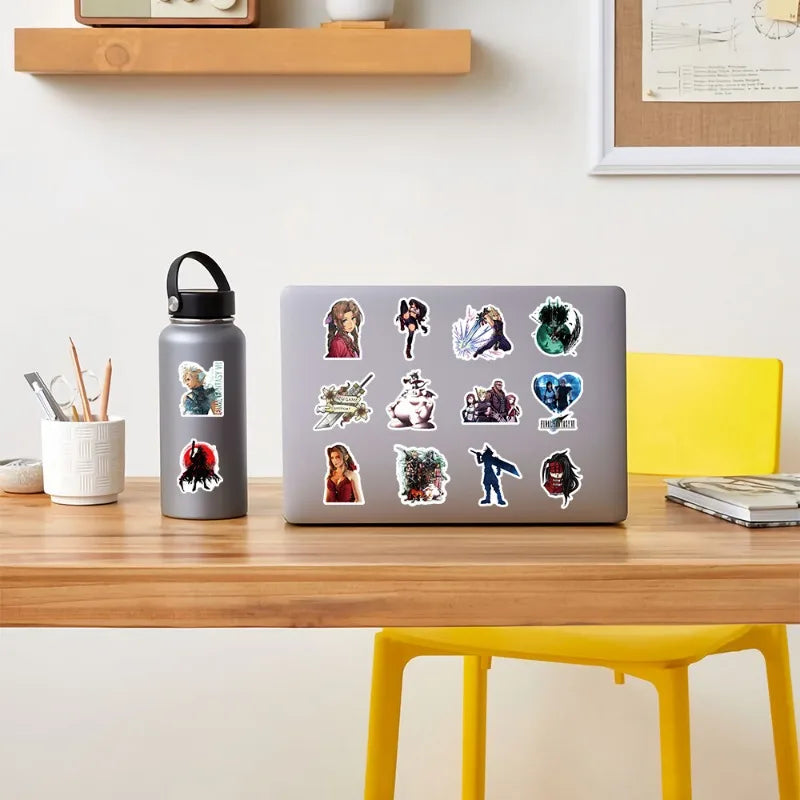 60pcs FINAL FANTASY Cartoon Stickers Suitcase Water Cup Stationery Mobile Phone Car Scooter Laptop Decorative Stickers Viralgem Store