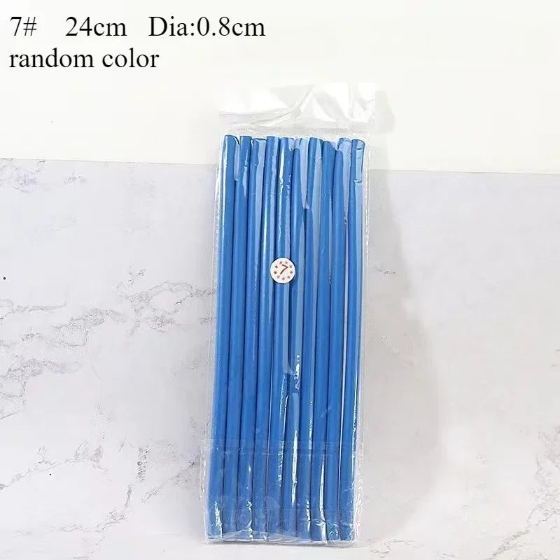 10pcs Flexible Hair Curling Rod Hair Curler Makers Soft Foam Bendy Twist Curls Flexi Rollers Styling Tools Hair Roller No Heat