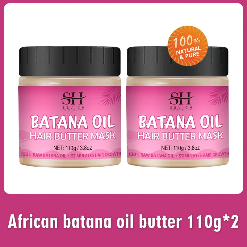 Africa Batana Mask oil Hair Butter Traction Alopecia Anti-break Hair Growth Care Products Moisturize Repair Dry Batana Hair mask