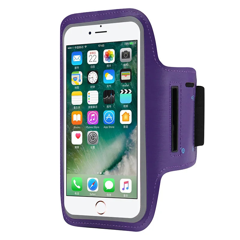 Universal 4.0-7.0 inch Mobile Phone Bag Case for iPhone 15 14 Pro Max Huawei Mate 60 Running Bracelet Holder for Armband Cases
