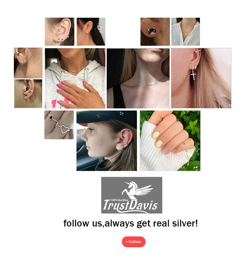 Trustdavis Authentic 925 Sterling Silver Sweet Irregular Baroque Pearl Stud Earrings For Women Wedding Party FIne Jewelry DA1224