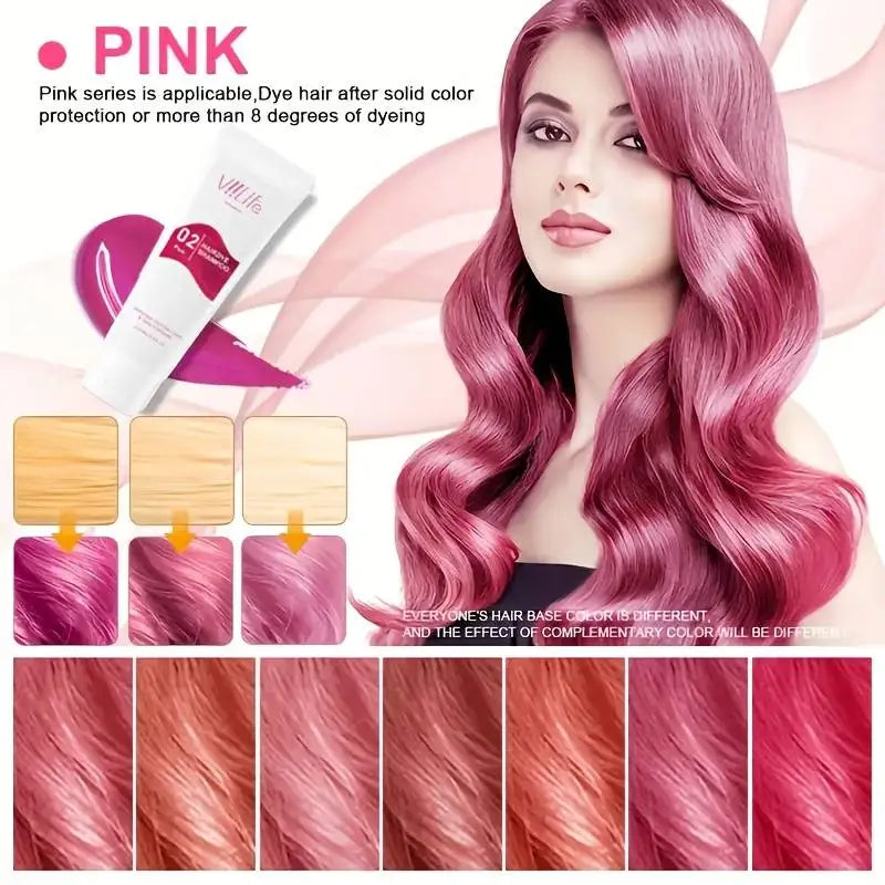 Unisex Hair Dye Permanent Styling Hair Color Wax Shampoo Fashion No Damage Quick Coloring Lasting Professional Hairs Dyeing Crea Viralgem Store