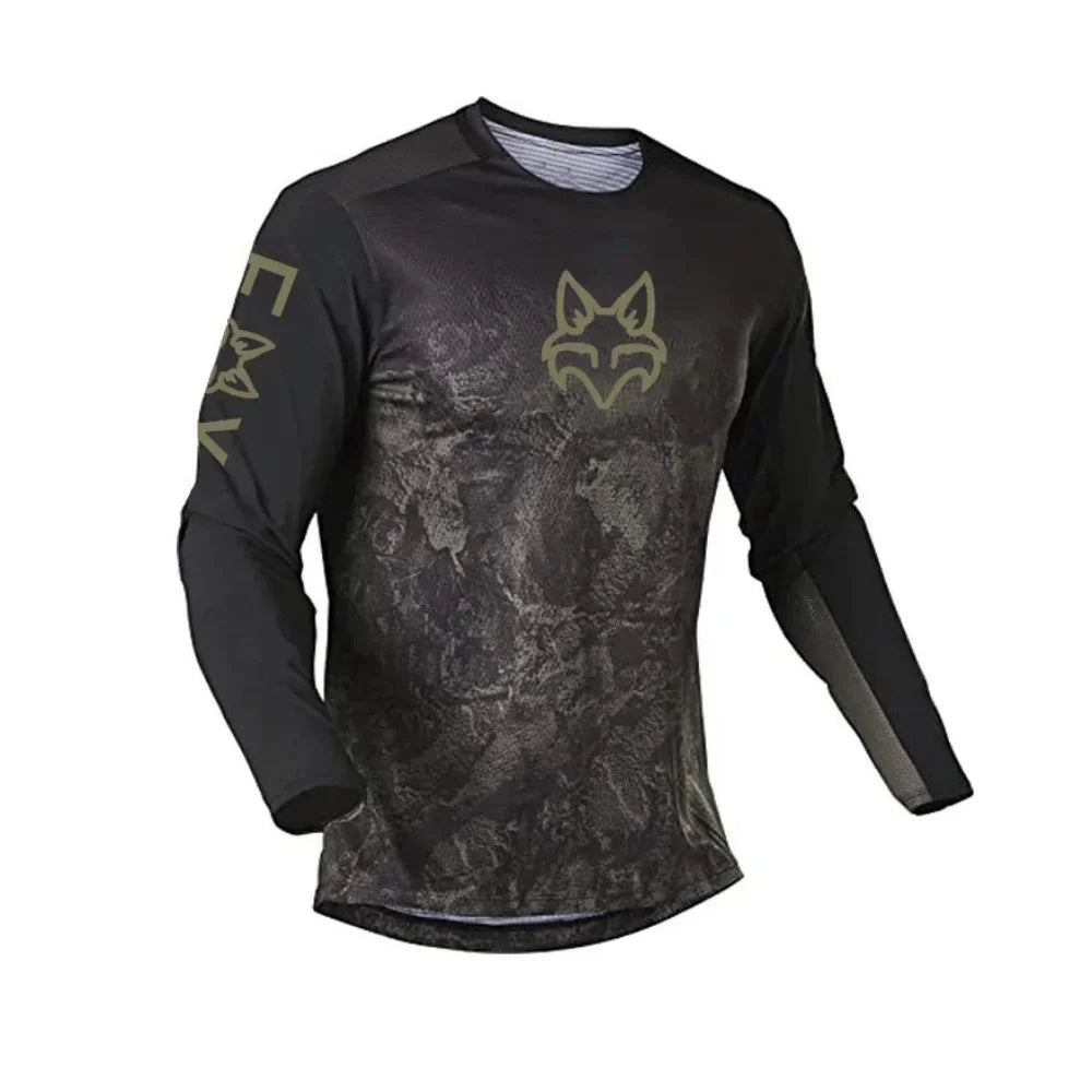 2025 New Men's And Women's Motocross Cycling Shirt Summer Fox Motorcycle Mountain Bike Off Road Motorcycle Long Sleeved Shirt