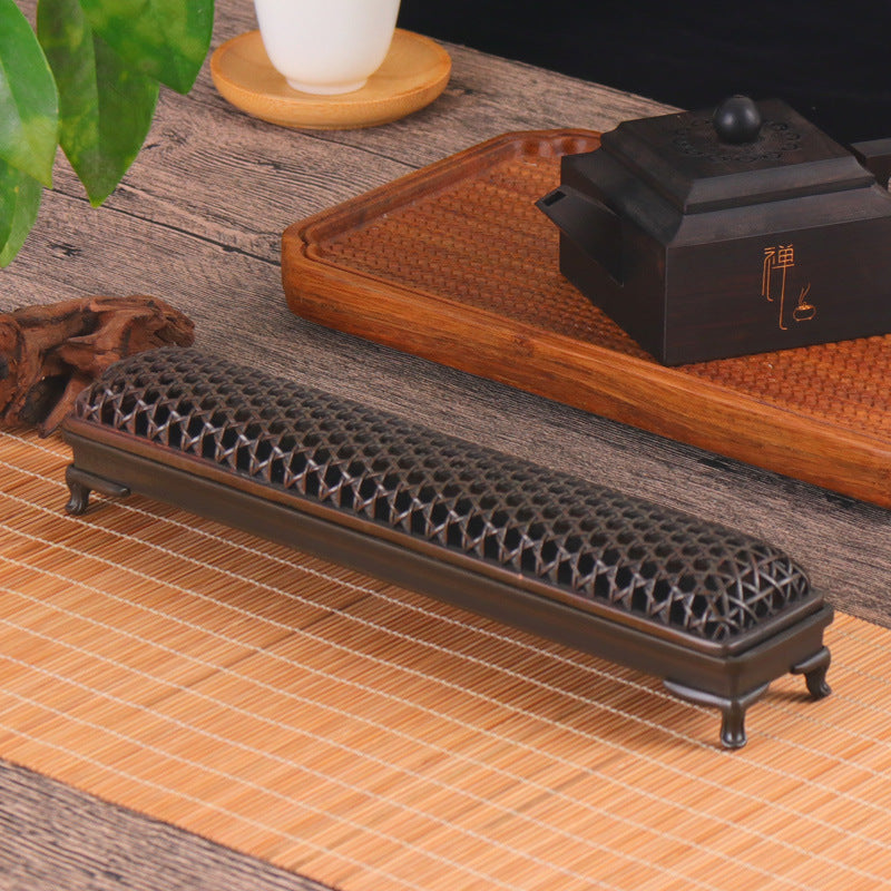 YXY Chinese Style Woven Hollow Incense Burner Metal for Sandalwood OUD 21cm Incense Sticks Holder Zen Home Decor Line Stick Base