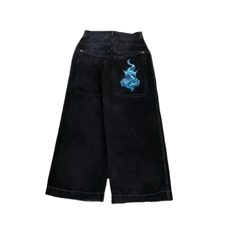 Y2K Jeans men vintage Embroidered Pattern American high quality Baggy jeans Hip Hop Harajuku streetwear men women wide leg jeans Viralgem Store