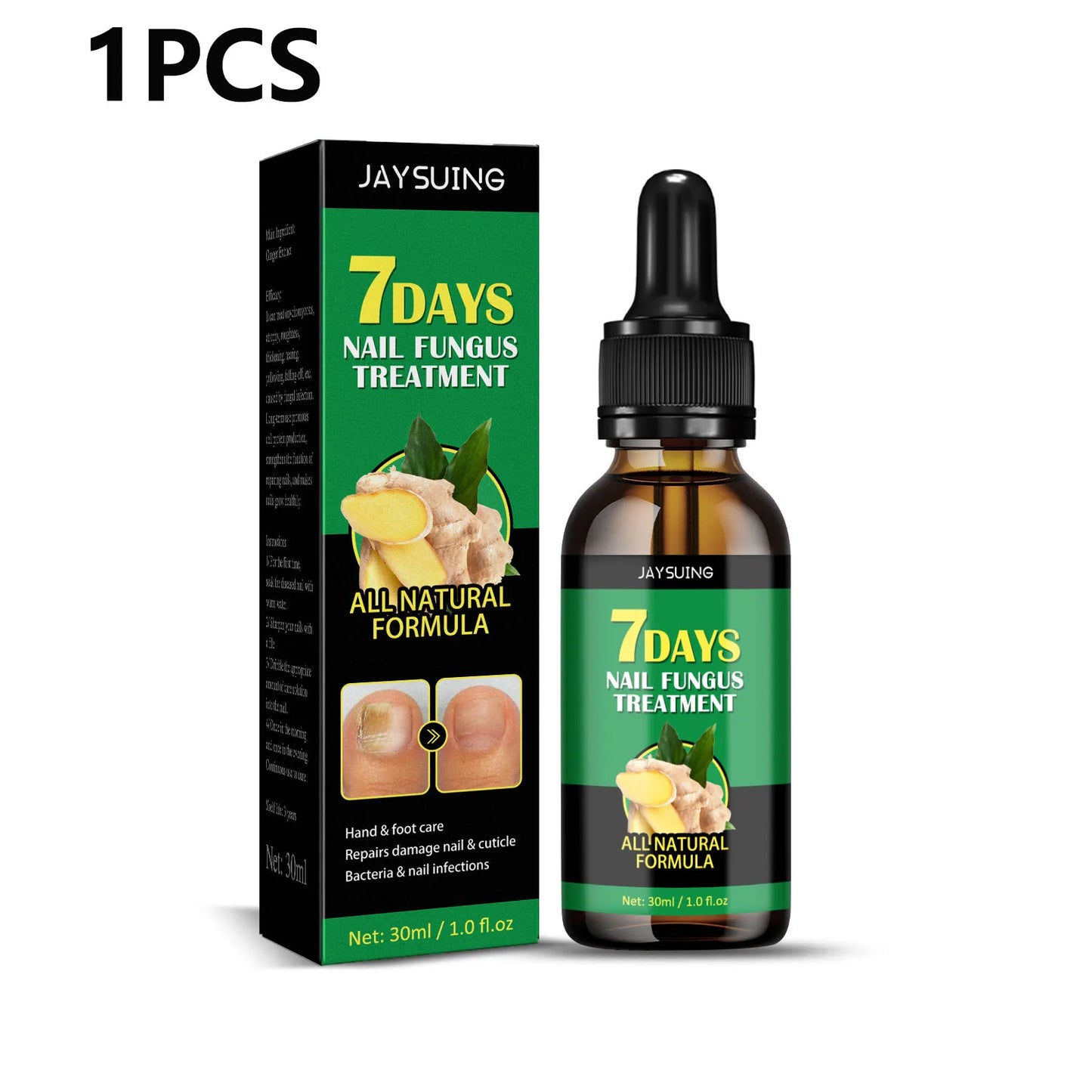 1-5Pcs Nail Fungal Treatment Device 7 Days Repair Oil Foot Toe Essence Anti Infection Paronychia Ginger Onychomycosis Gel Care