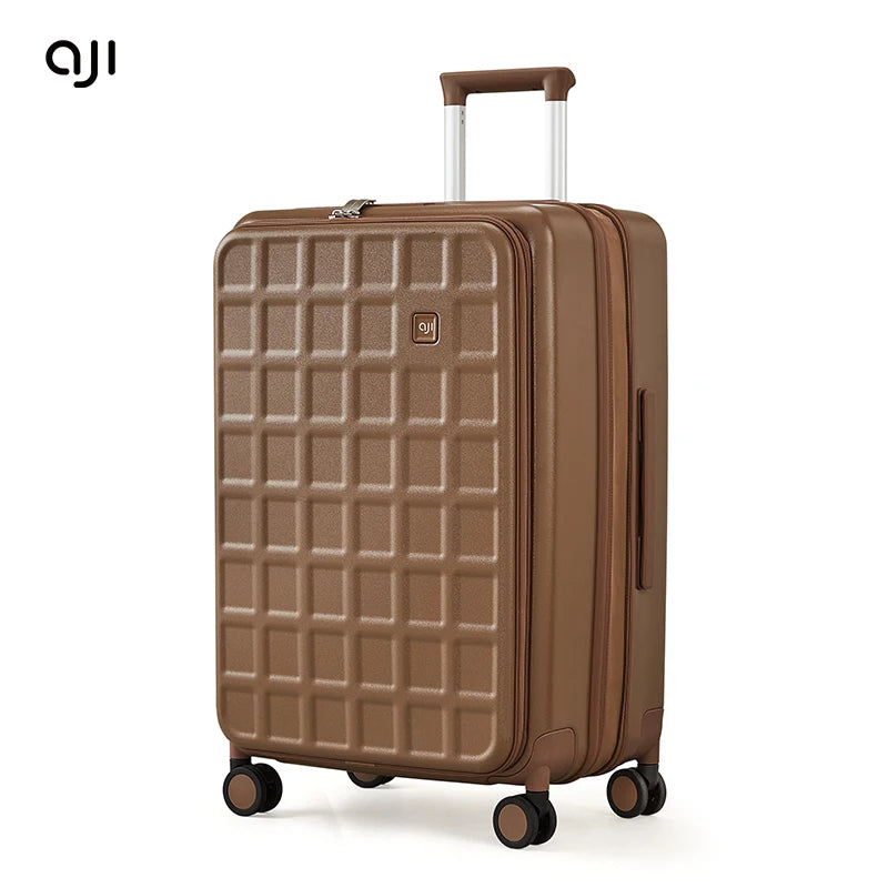 AJI Luggage Travel Suitcase Women Men Suitcase Trip Cabin Expandable Suitcases On Wheelstsa Lock Trolley Case Plaid Pattern Viralgem Store