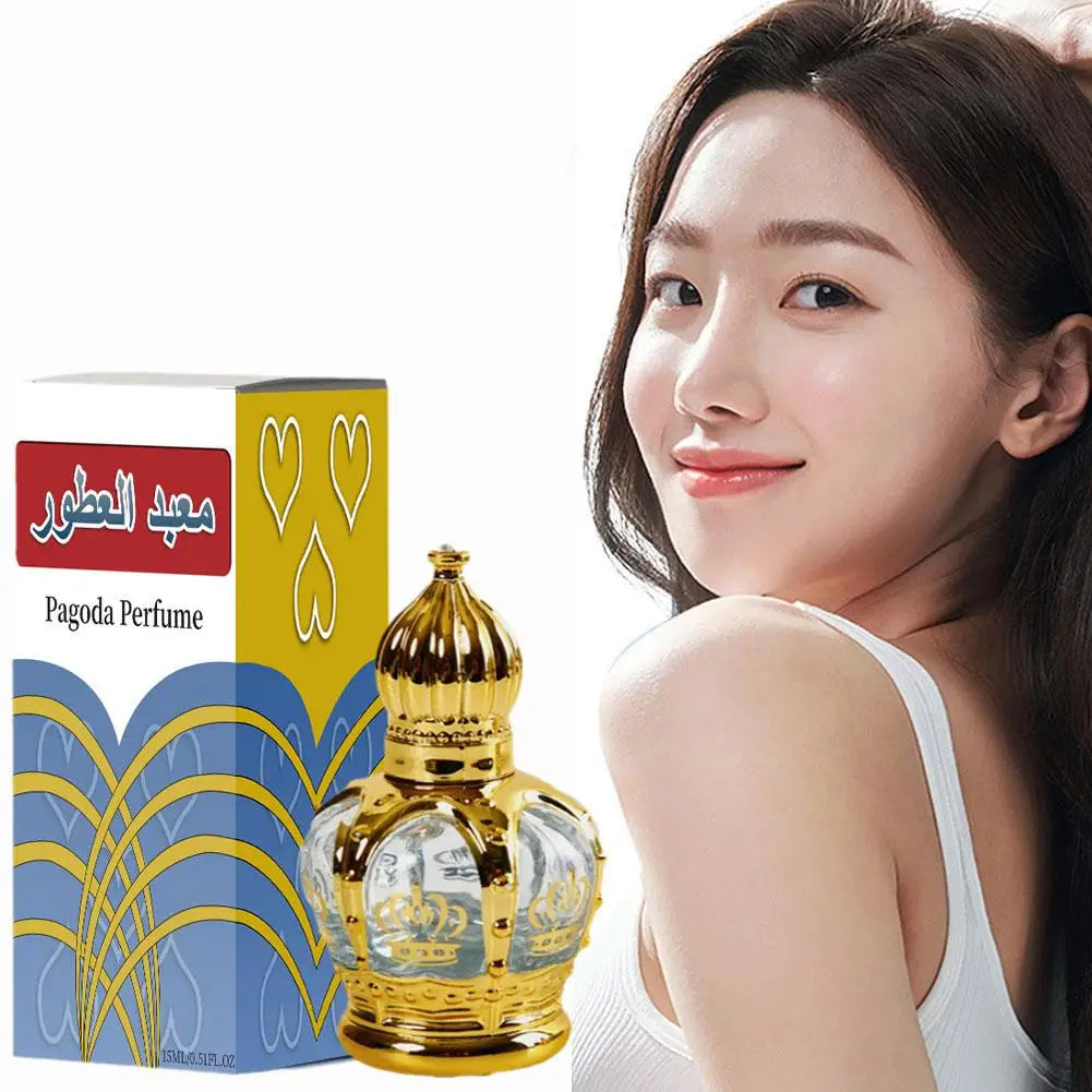 15ML Dubai Middle East Perfume Oil Long Lasting Light Fragrance Fresh Desert Flower Arabian Essential Oil Health Beauty
