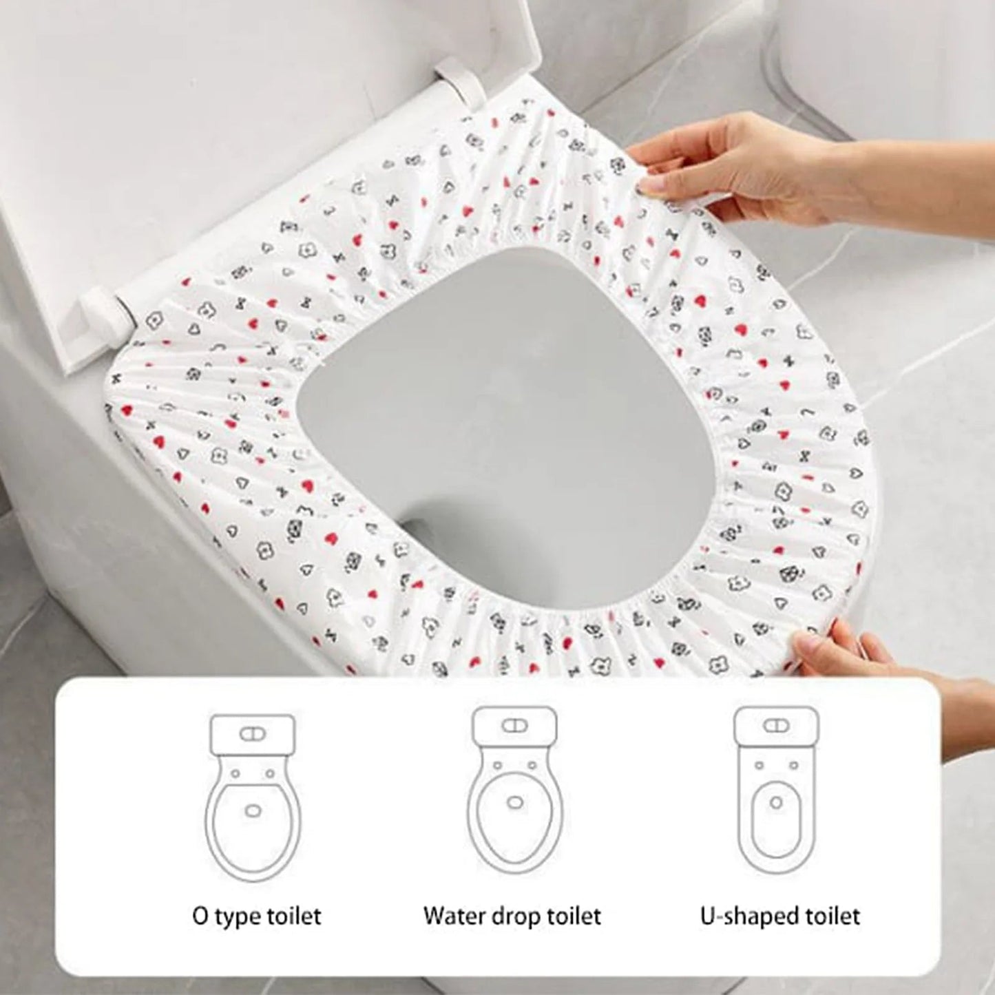 1-50pcs Disposable Toilet Seat Cover Non-woven Fabric Toilet Mat Seat Waterproof Soluble Water Todder Toilet Training Seat Cover Viralgem Store