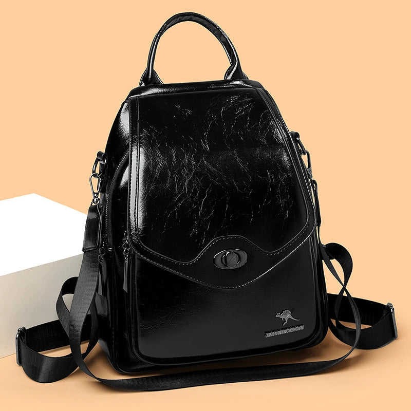 Women's PU Leather Backpack Purse, Fashion Faux Leather Daypack Bag for Casual Use, Work, Travel, and Shopping Viralgem Store