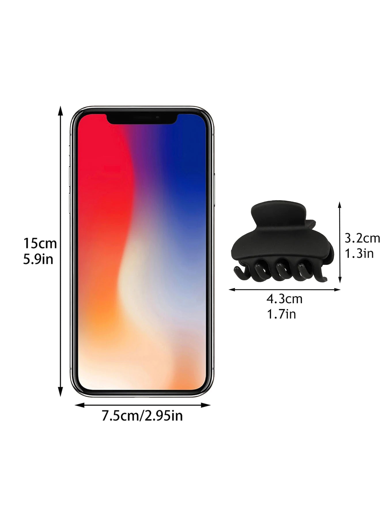 5 Pcs Medium Natural Color Hair Claw Clips Strong Grip Non-slip Jaw Clips for Women Girls Thin Thick Curly Hair.