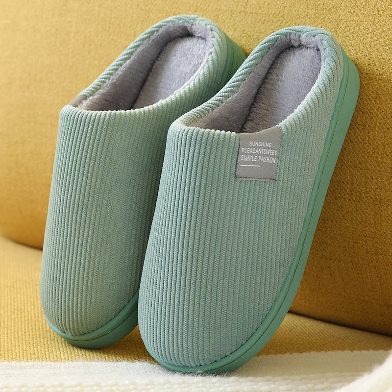 Women's Men's Thick Soft Bottom Home Slippers Household Plush Slippers Anti-slip Thermal Slippers Indoor Winter Viralgem Store