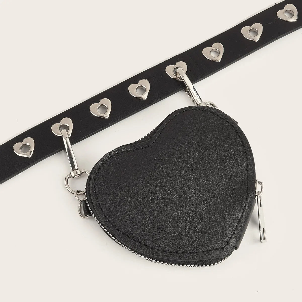 2024 New Mini Love Belt Women's Decoration Fashion Cute Concave Shape Small Waist Bag Detachable Women's Belt Viralgem Store