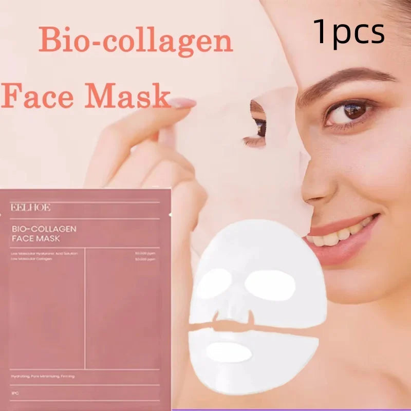 1/3/5/10PCS Bio Collagen Face Mask Shrink Pores Deep Hydrating Overnight Mask Moisturizing Refreshing Brightening Face Skin Care Viralgem Store