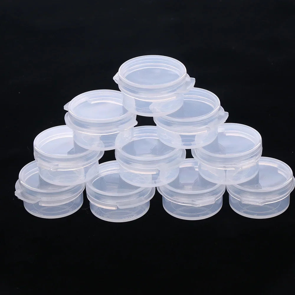 5/10/20/50Pcs 5g Make Up Jars Mini Sample Bottle Sealing Pot Face Cream Container Plastic Transparent Case Salad Sauce Box